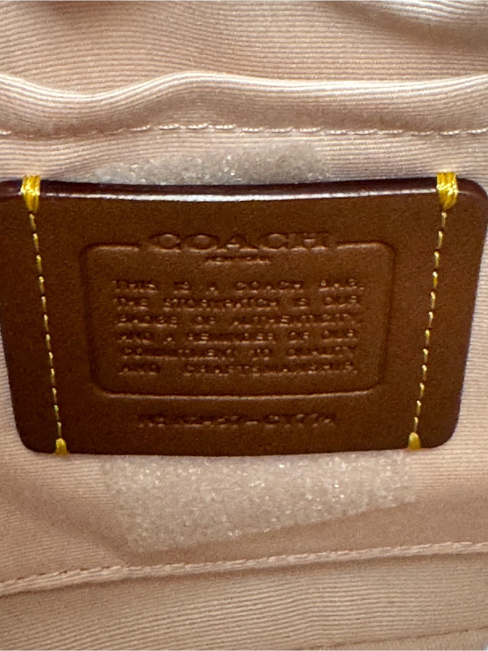 NWT - Coach - Teri Shoulder Bag - Blush - Signature Embossed Leather - Picture 7 of 8